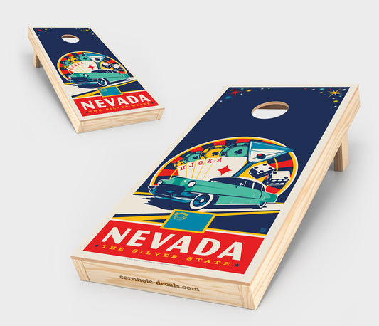 Nevada: The Silver State Cornhole Board Set