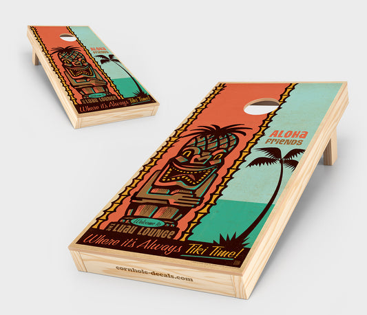 Tiki Time Cornhole Board Set